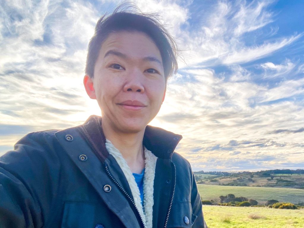 Associate Professor Li Ping Thong (Digital Design) at her 32-acre farm in regional Victoria.
